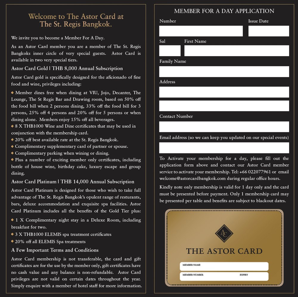 The Member for a Day folder, reverse