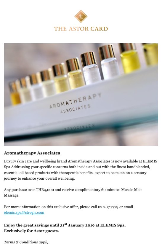 Elemis Spa treatment campaign email