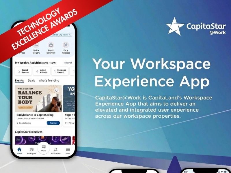CapitaStar@Work - Technology Excellence Awards ribbon over the app artwork