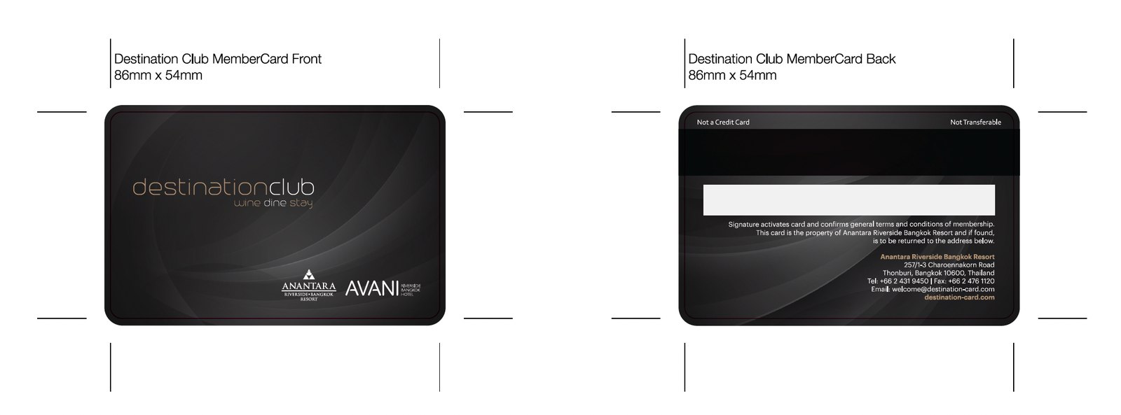 The destinationclub membership card