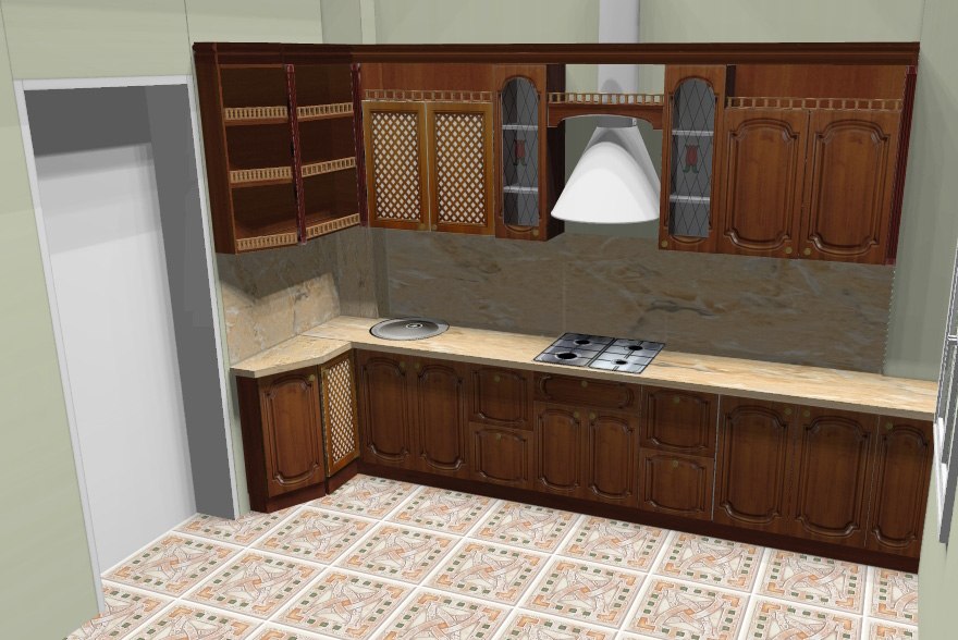 Fitted storage in a room with a balcony