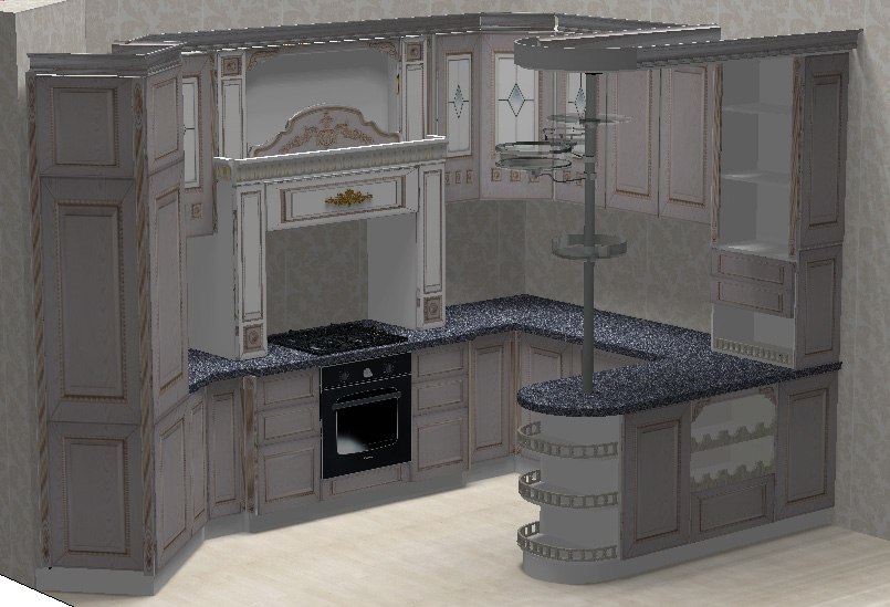 Custom storage unit render