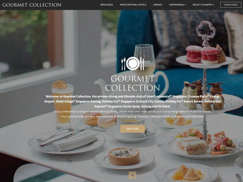 Gourmet Collection - IHG's dining club across Singapore, Malaysia and Indonesia