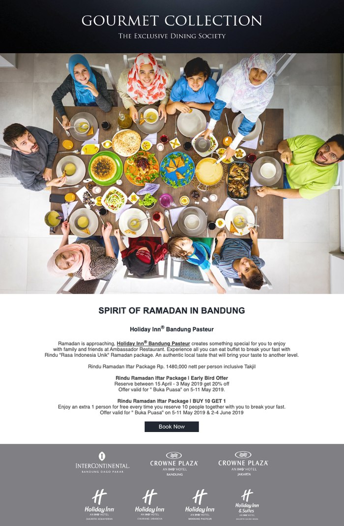Gourmet Collection campaign email, Indonesia