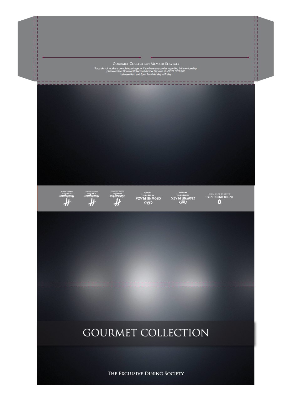 Gourmet Collection membership wallet, front cover