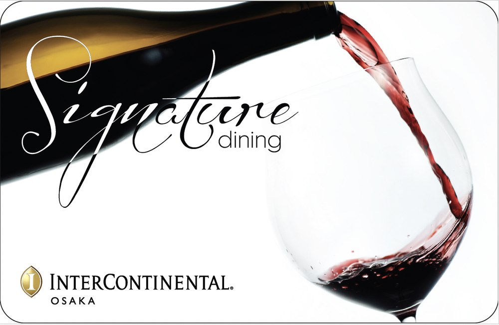 Signature Dining membership card for InterContinental Osaka