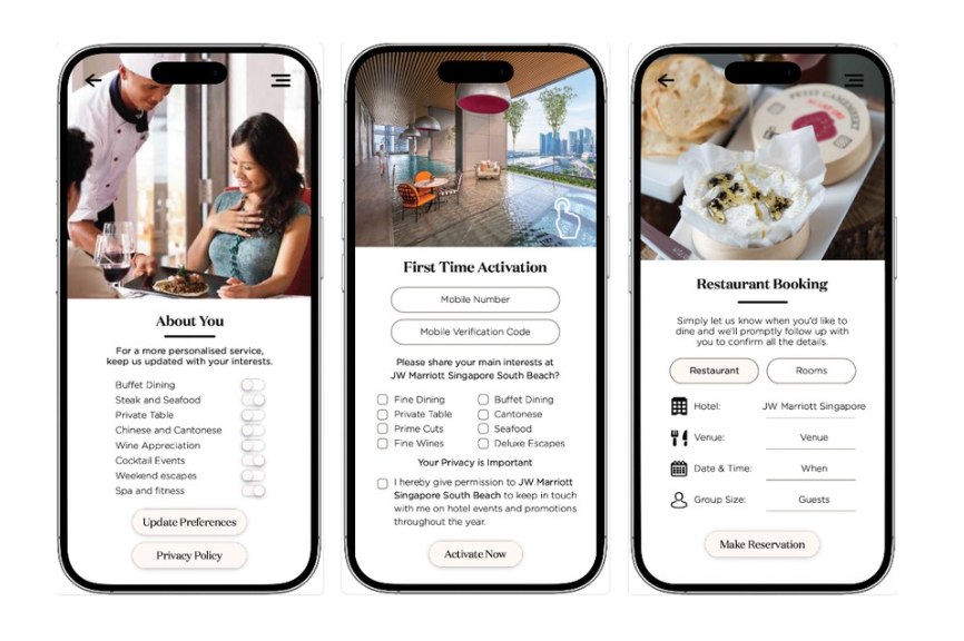 The South Beach Lifestyle app interface