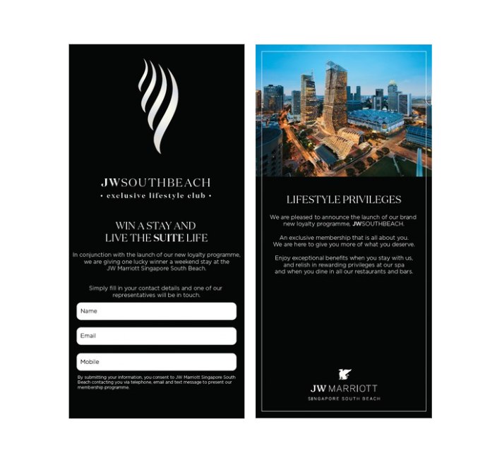The South Beach Lifestyle billfold presented with the bill