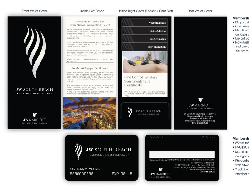 South Beach Lifestyle membership package for JW Marriott Singapore South Beach