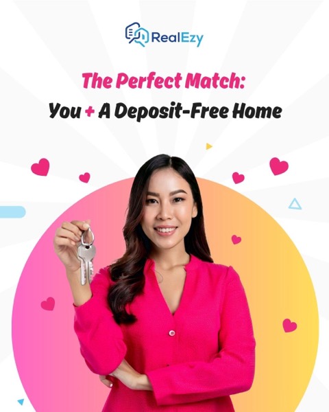 Post headed The Perfect Match: You plus a deposit-free home, a woman holding a set of keys