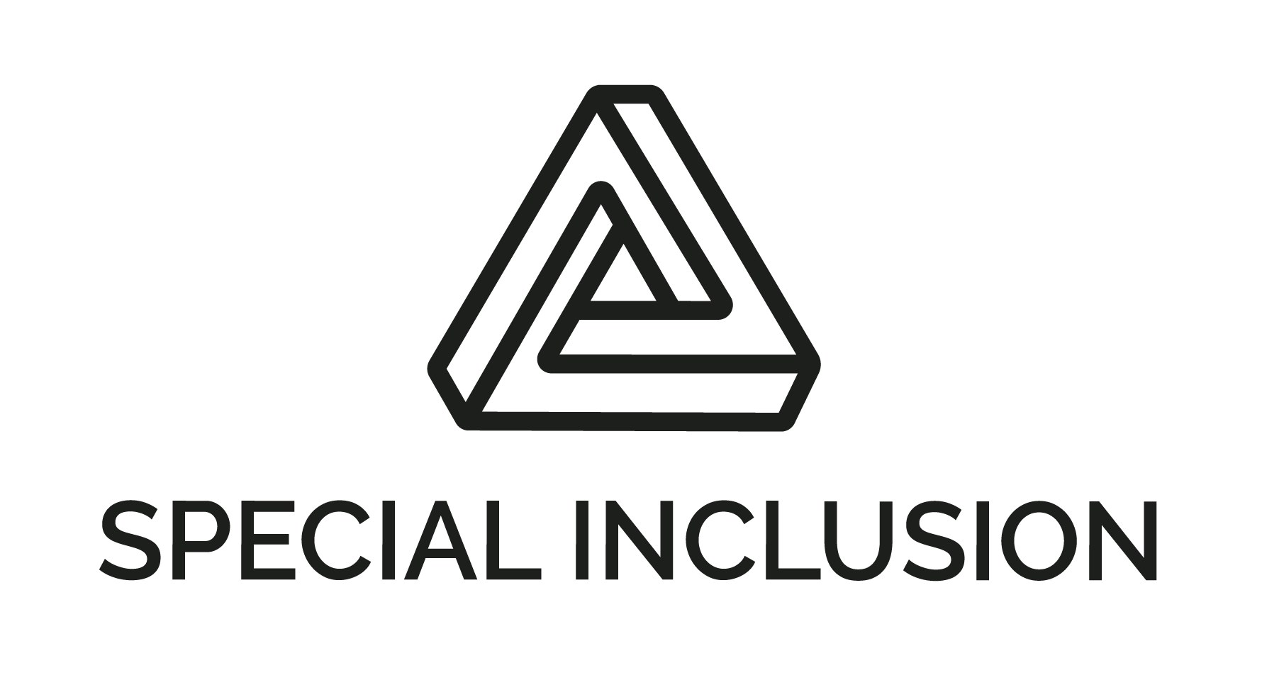 The Special Inclusion logo - an impossible triangle with the wordmark beneath